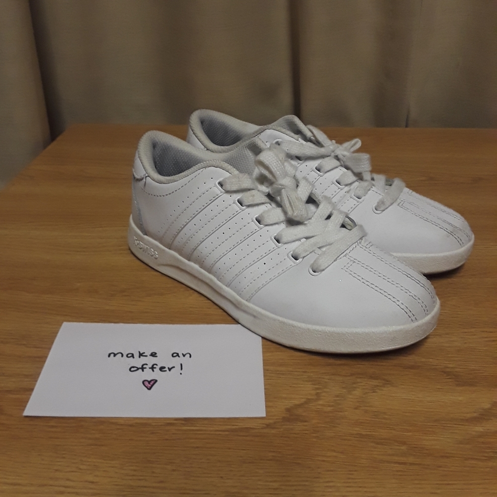 K-Swiss Girl's White Casual Sneakers